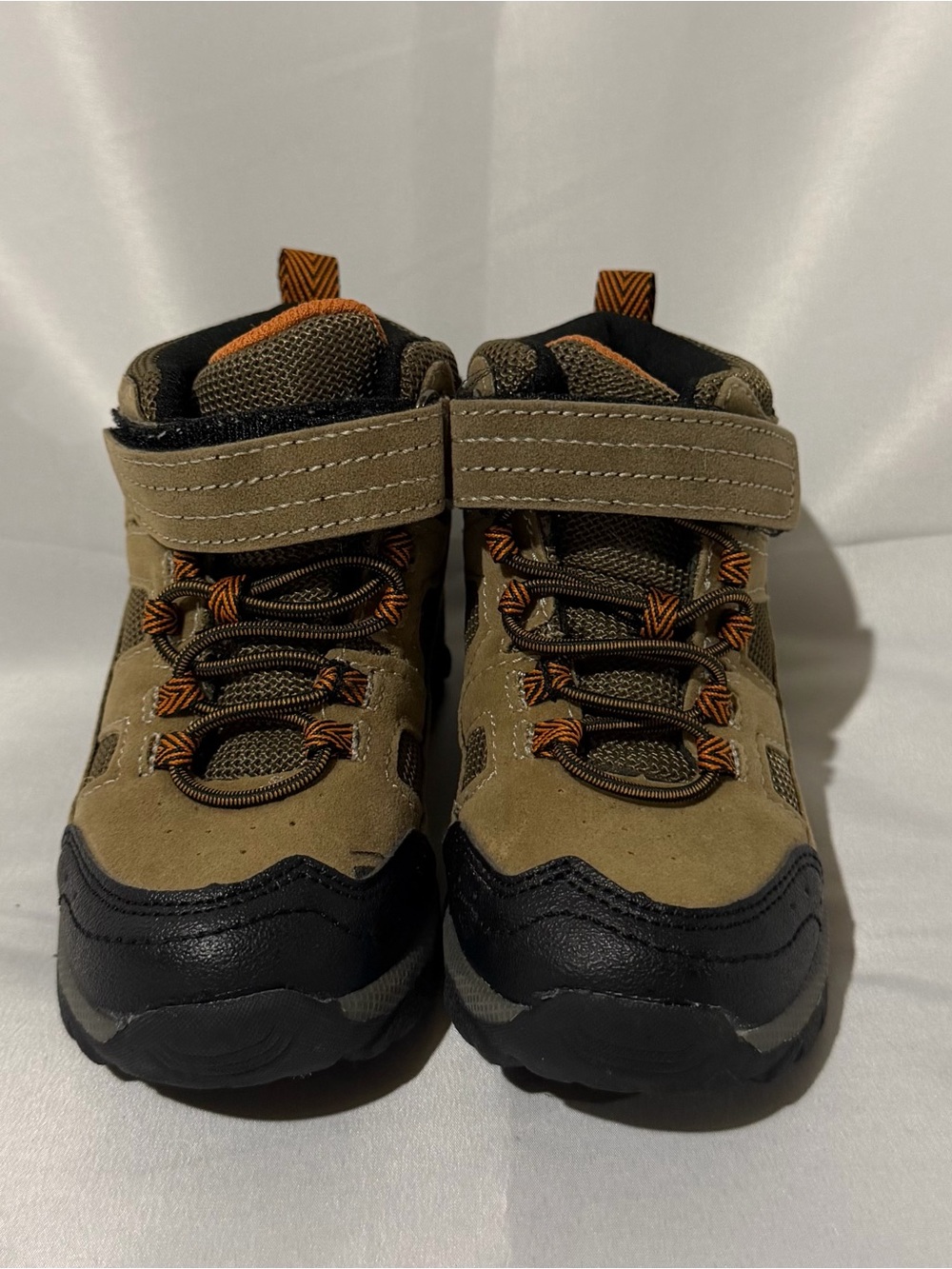 Ozark Trail Kids Tan & Black Boots with Orange Trim